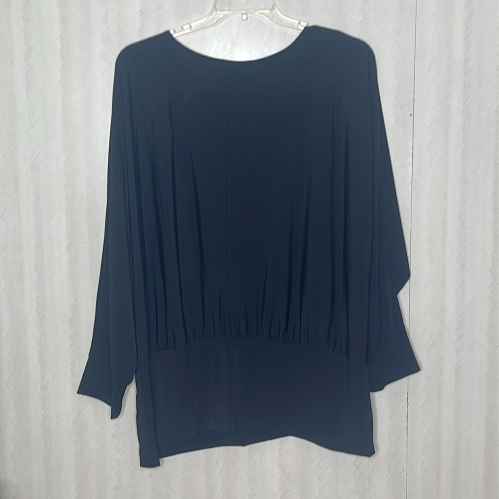 ❤️ 🆕 NOTATIONS Black Women's Blouse Size 2X - Picture 3 of 4